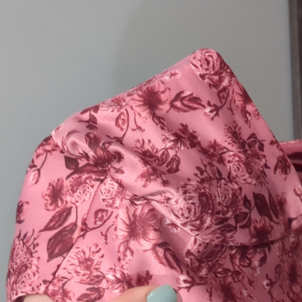 Gal Meets Glam Elle Dress in Pink Rose floral Size 20 - Picture 9 of 10